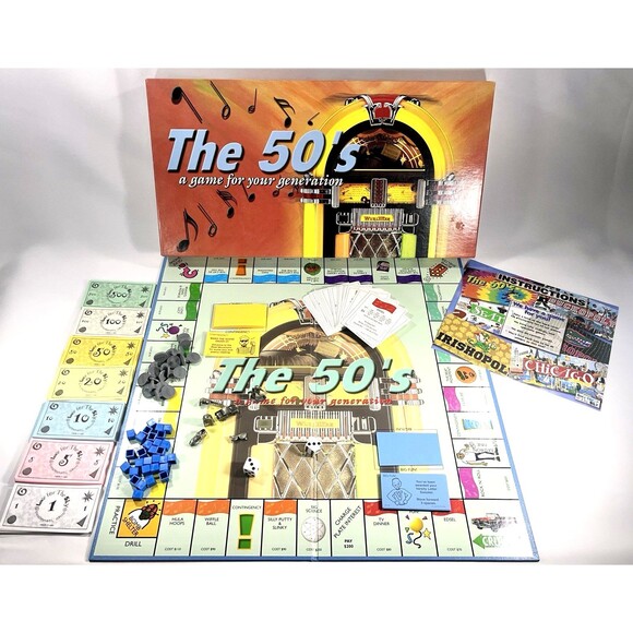 The 50's Board Game Monopoly Style Late For The Sky Complete - Picture 1 of 11